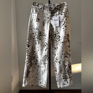 Refrain size 5/27 printed wide leg jeans